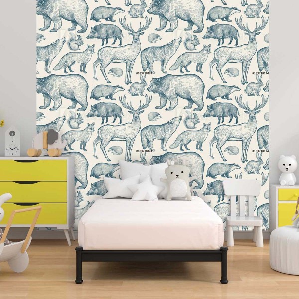 Papier peint animaux de la forêt