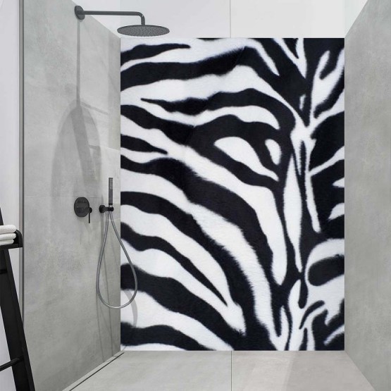 Panneau Douche peau de zèbre
