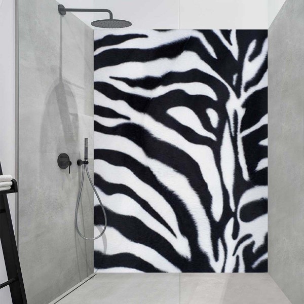 Panneau Douche peau de zèbre