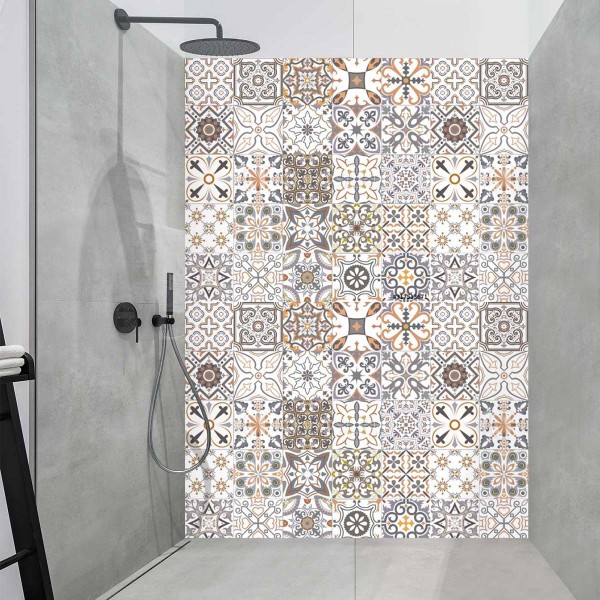 Panneau Douche carreaux de ciment traditionnels