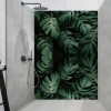 Panneau Douche feuilles exotiques effet miroir
