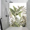 Panneau Douche jungle luxuriante rétro