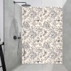 Panneau Douche colibris et fleurs vintage