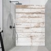 Panneau Douche effet bois vieilli