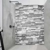 Panneau Douche effet briques grises