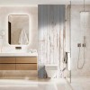 Panneau WC impression bois vieilli