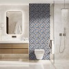 Panneau WC carreaux de ciment mix rétro moderne
