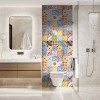 Panneau WC carreaux de ciment inspiration cubiste