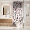 Panneau WC petites fleurs roses scandinaves