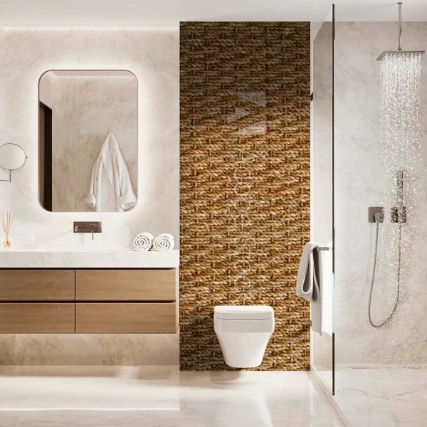 Panneau WC jonc de mer