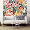 Papier peint design ambiance jungle tropicale