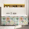 Tablier de baignoire inspiration hispanique chic vert