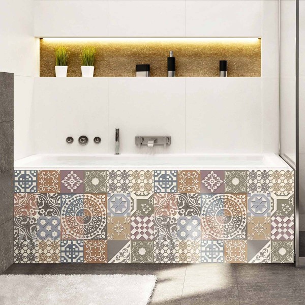 Tablier de baignoire beige style Oriental