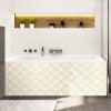 Tablier de baignoire dorée style Art déco
