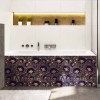 Tablier de baignoire florale et vintage