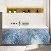 Tablier de baignoire orientale chic tons bleus