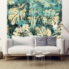 Papier peint mix urbain exotique