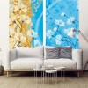 Papier peint fleuri et design
