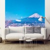 Papier peint paysage vue cerisiers et Mont Fuji