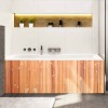 Tablier de baignoire branche de bambou