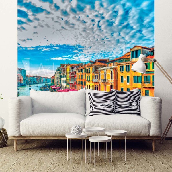 Papier peint vue sur le canal de venise