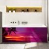 Tablier de baignoire coucher de soleil exotique