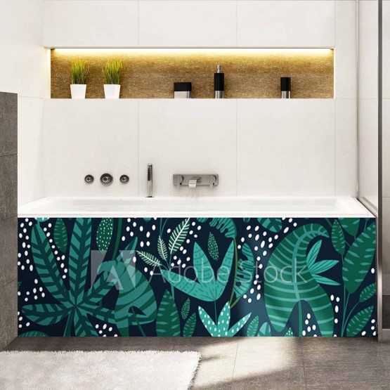 Tablier de baignoire style jungle moderne