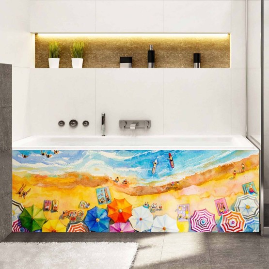 Tablier de baignoire bord de mer