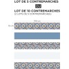 Contremarche mosaïque vintage