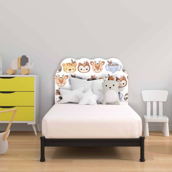 Tête de lit Enfant Animaux indiens