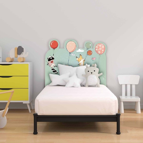 Tête de lit Enfant Animaux et ballons