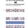 Contremarche carreaux de ciment ethniques fantaisie