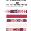 Contremarche carreaux de ciment retro colorés