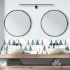 Crédence de salle de bain graphique sapin
