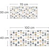 Crédence de salle de bain graphique triangles
