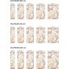 Panneau WC petites fleurs blanches