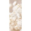 Panneau WC petites fleurs blanches