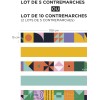 Contremarche motifs cubiques fantaisie