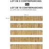 Contremarche style bambou