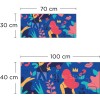 Crédence de salle de bain design abstrait coloré