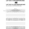 Contremarche style béton motifs vintage