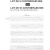 Contremarche briques blanches style urbain