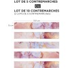 Contremarche imitation marbre rosé
