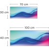 Crédence de salle de bain ondulations graphiques