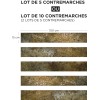 Contremarche effet bronze doré