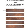 Contremarche effet métal cuivré