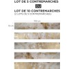 Contremarche effet métal doré