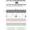 Contremarche composition florale pastel