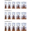 Panneau Douche cerf et montagnes
