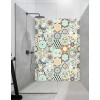 Panneau Douche effet tomettes graphiques